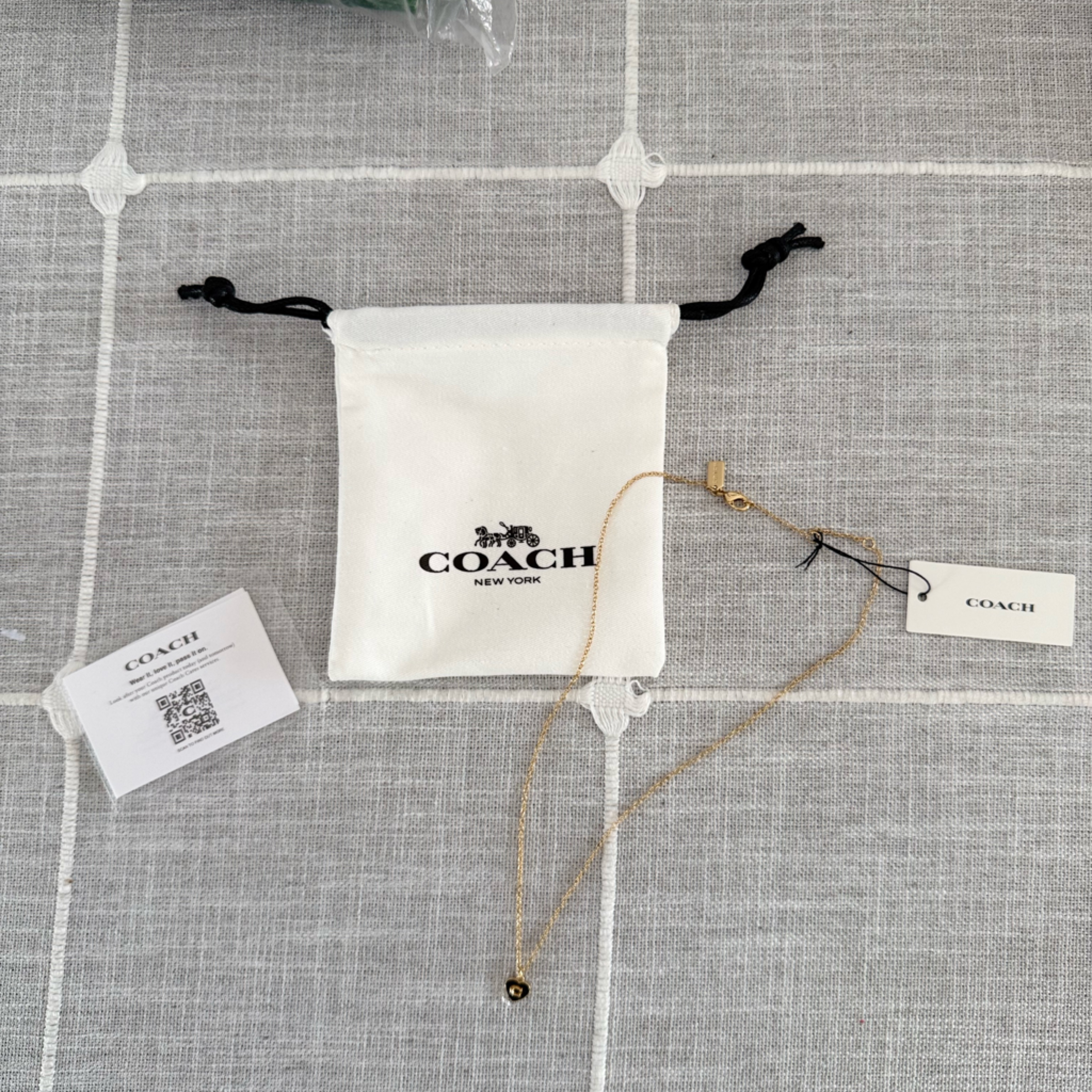 Coach Gold Chain Necklace 125$